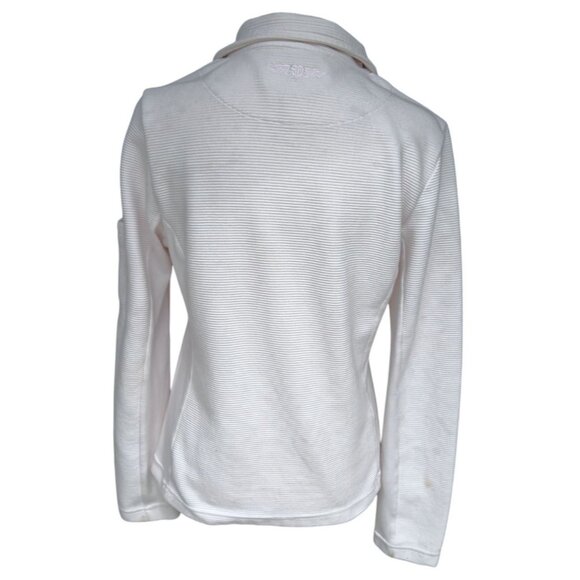 VTG The Ritz Carlton Dove Mountain Arizona Womens White Ribbed Jacket Full Zip M - Picture 9 of 16
